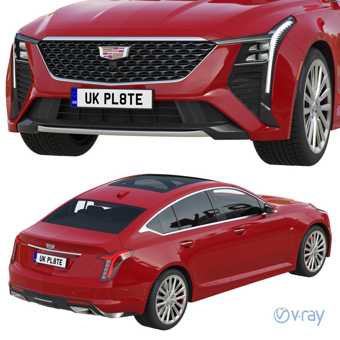 Cadillac CT5 2025 3D Model for VRay | CGMood