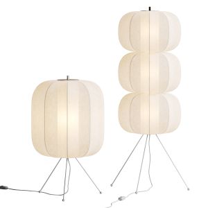 Rice Paper Floor Lamp Scene 3D Model for VRay, Corona | CGMood