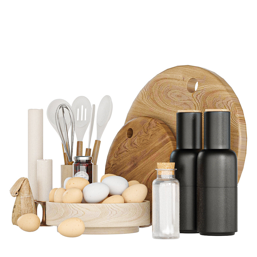 Kitchen Accessorie 001 - 3D Model for VRay, Corona