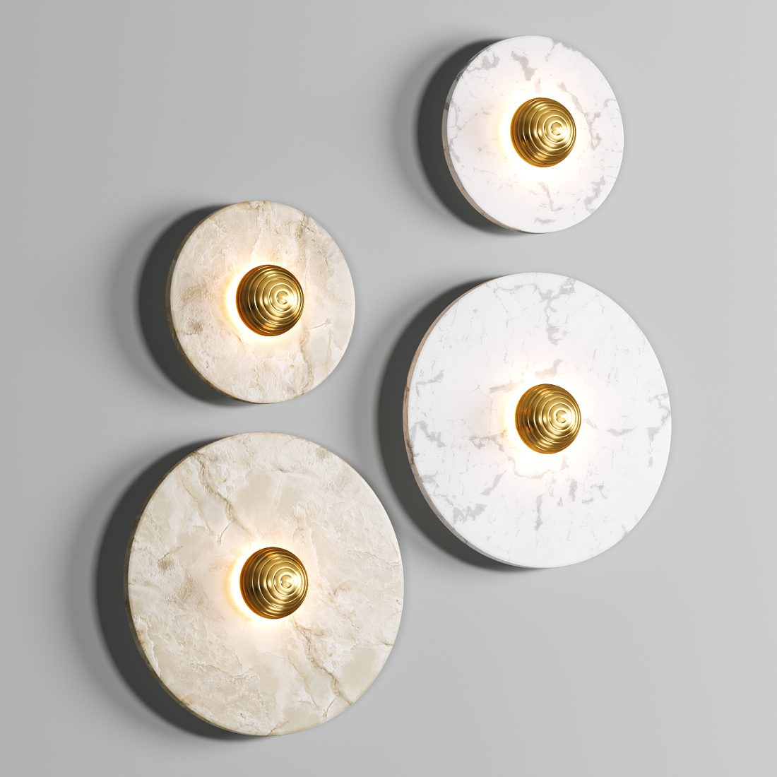 Marble Indoor Wall Lamp 3D Model for VRay, Corona | CGMood