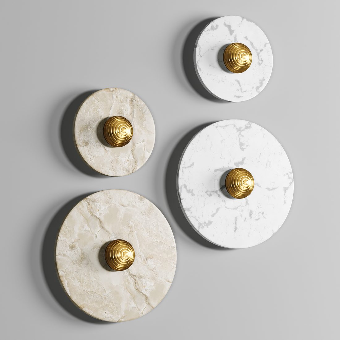 Marble Indoor Wall Lamp 3D Model for VRay, Corona | CGMood