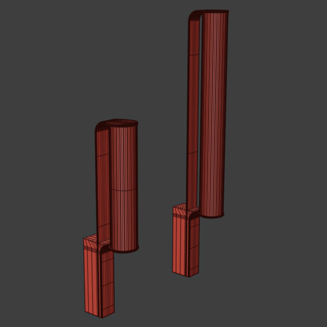 Vibia Algorithm Skp Model Vibia Class Outdoor Wall Lamps - 3D Model for VRay, Corona