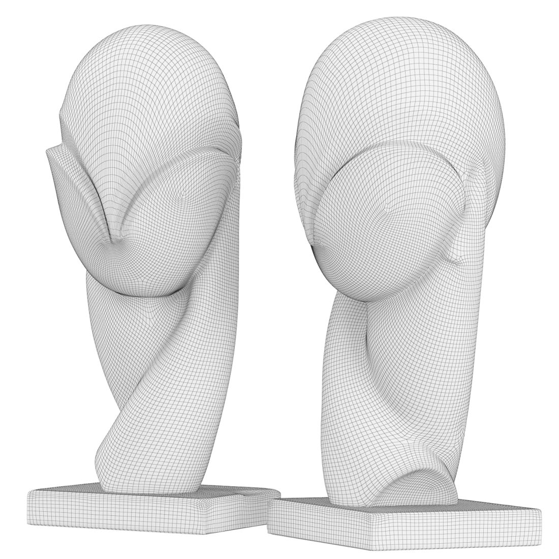 Abstract 3d Statues Rfa Abstract Art Sculpture 3D Model for VRay | CGMood