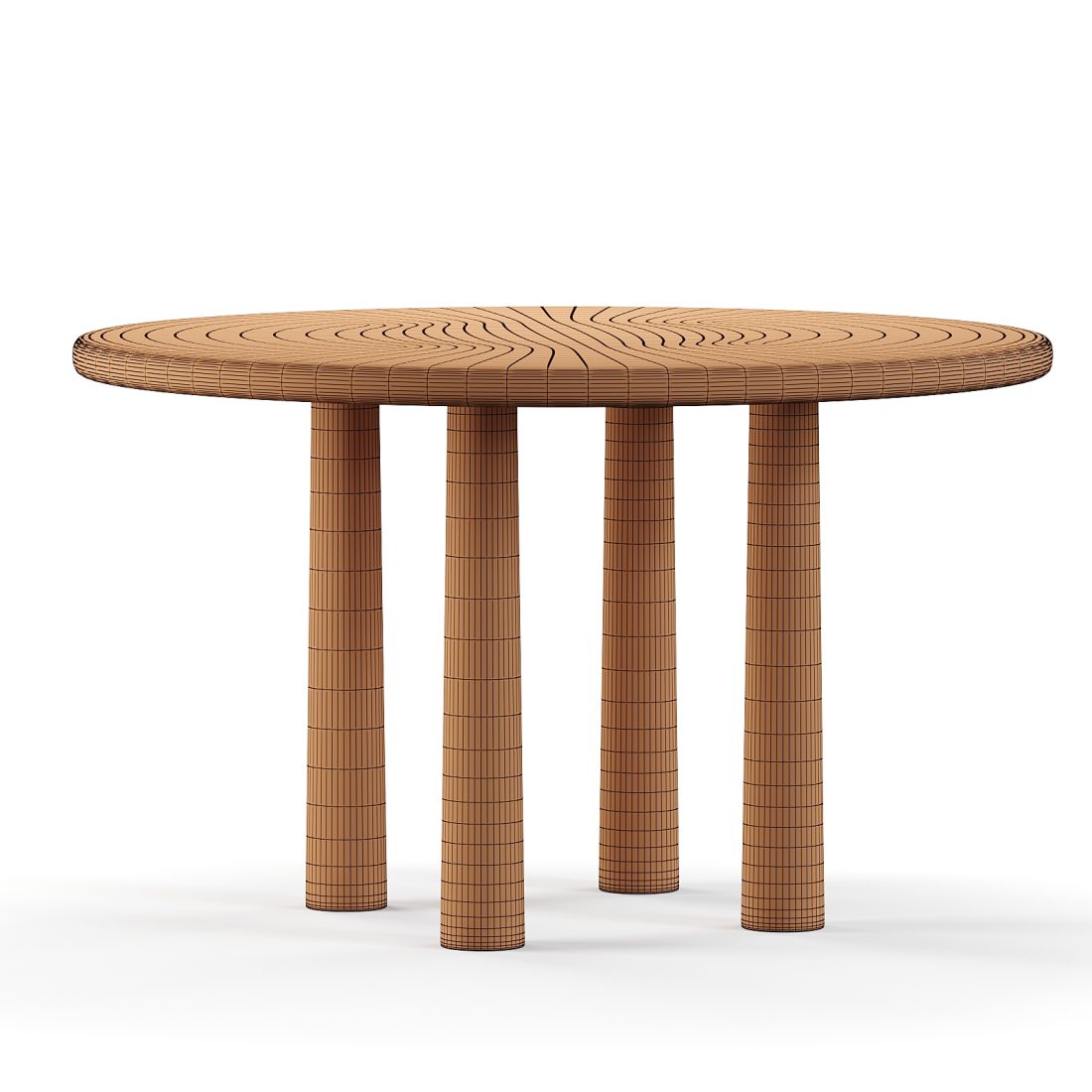 Copta Round Table Round Topa Topa Dining Table 3D Model for Corona | CGMood