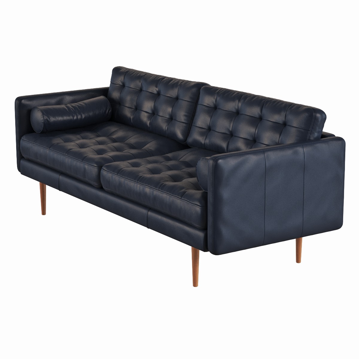 Monroe Mid Century Leather Sofa