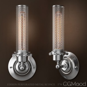 Edison Perforated Metal Sconce