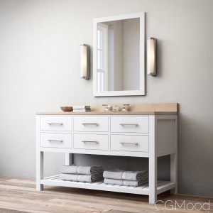 HUTTON SINGLE EXTRA-WIDE WASHSTAND