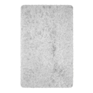 Beverly White Solid Shag Area Rug