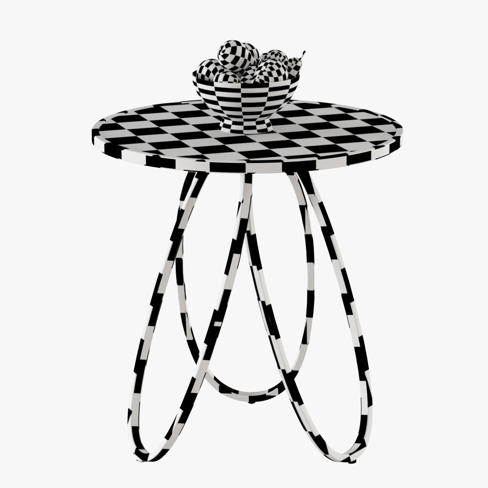 Loops Modern Side Table 3D Model for VRay | CGMood