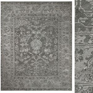 Agra Hand-knotted Silk & Wool Rug