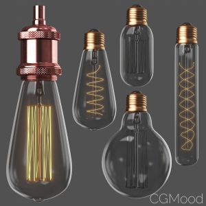 Loft Edison Lamps On \ Off