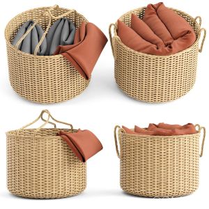 Basket With Blanket