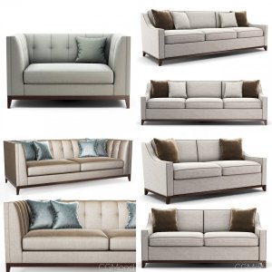 Collection of 4 sofas