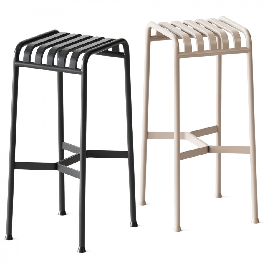 Palissade Bar Stool Olive By Hay 3D Model for Corona | CGMood