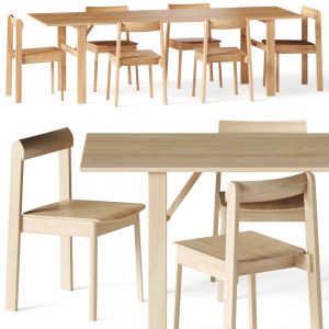 Form & Refine Blueprint Chair & Damsbo Dining Set