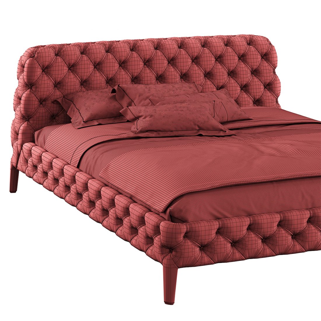 Bed Windsor Dream - 3D Model for Corona