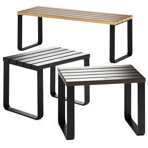 Henry Miramondo Side Stool Table Bench
