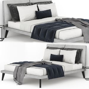 Modern Gray Bed