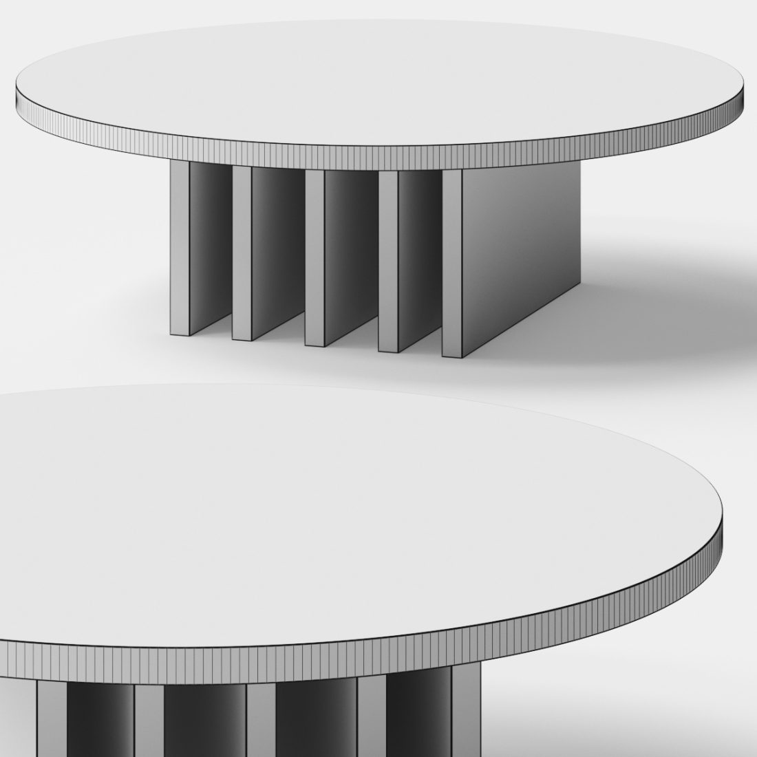 Lulu And Georgia Pentwater Round Coffee Table - 3D Model for VRay, Corona