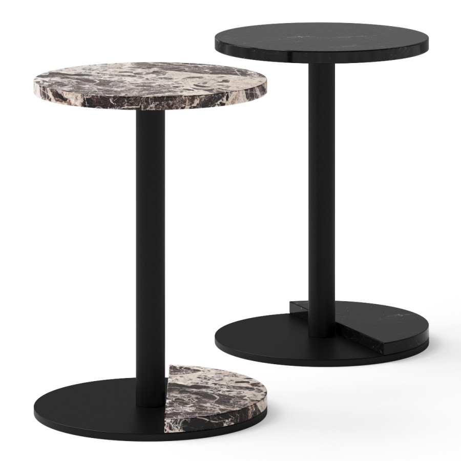 West Elm Lofted Marble Side Table 3D Model for VRay, Corona | CGMood