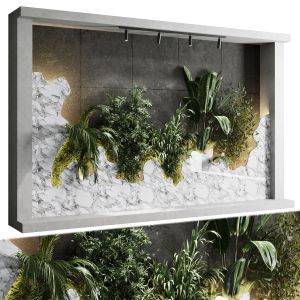 Vertical Wall Garden With Concrete Frame