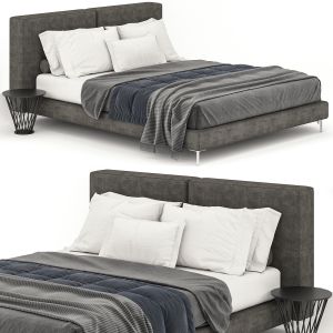 Modern Gray Bed