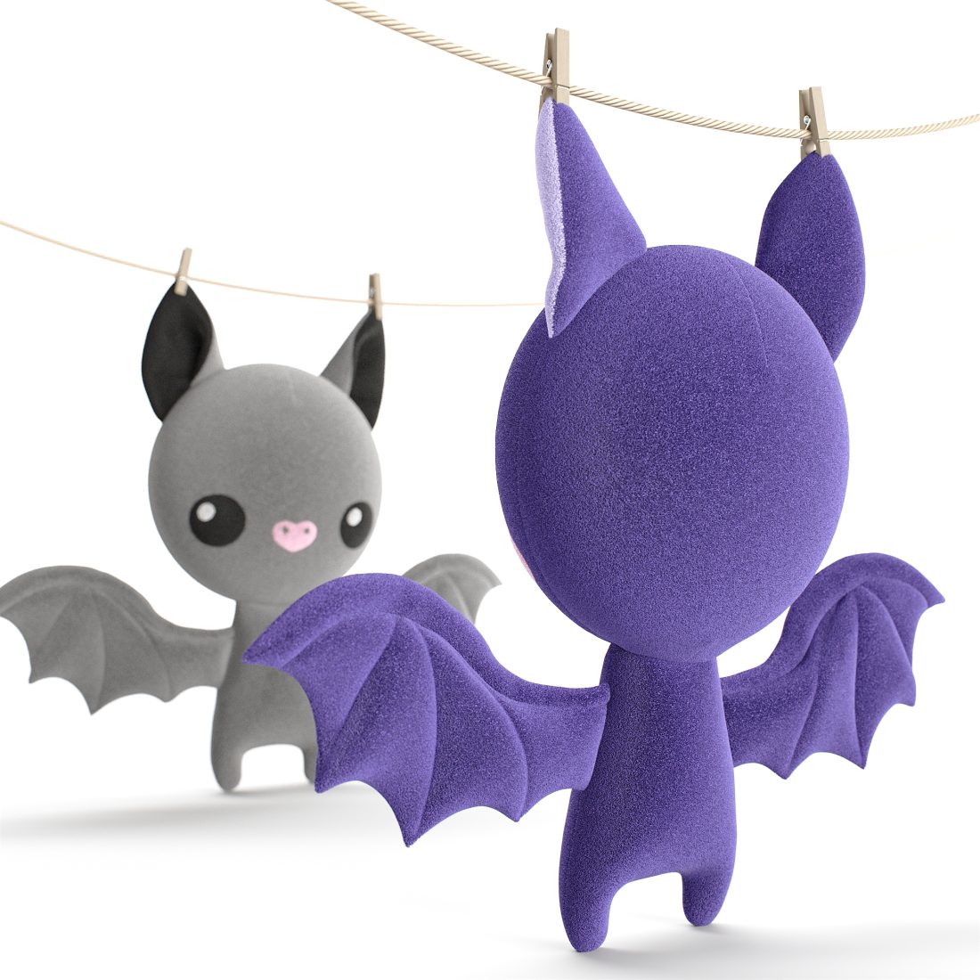 Tiny Bat Model Tiny Bat - 3D Model for Corona