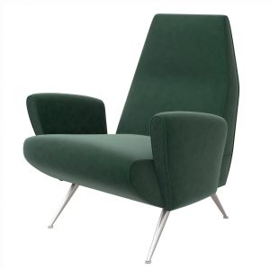 Armchair By Nino Zoncada 1950s Green