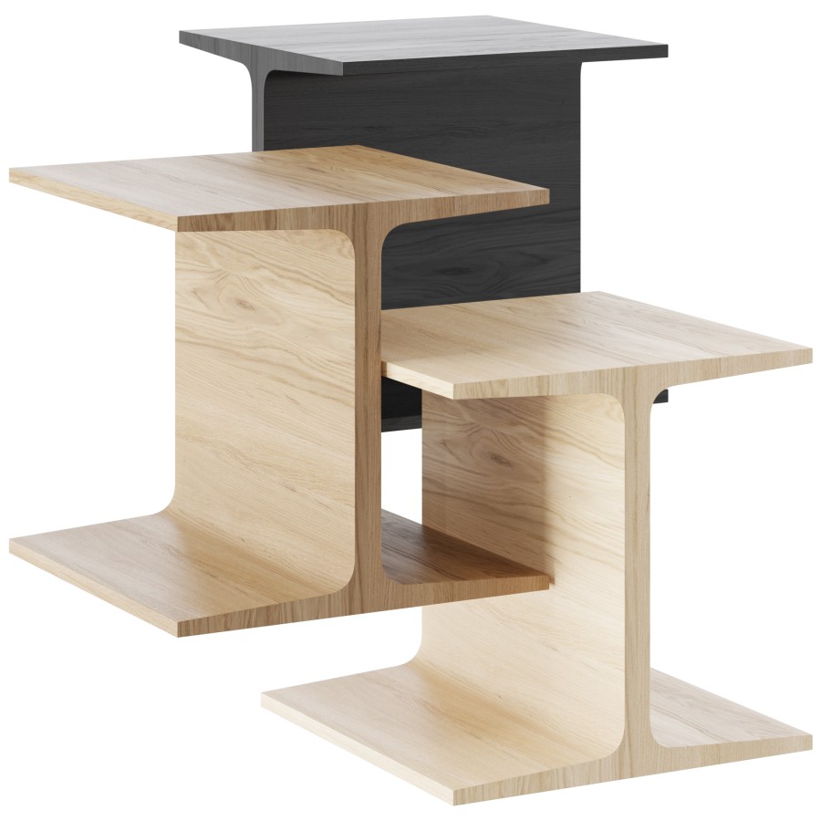 I-beam Side Table - 3D Model for Corona