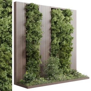 Vertical Wall Garden With Wooden Frame  Horizontal