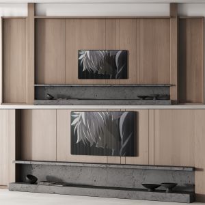 149 Tv Wall Kit 01 Modern Japandi Oak Wood 01