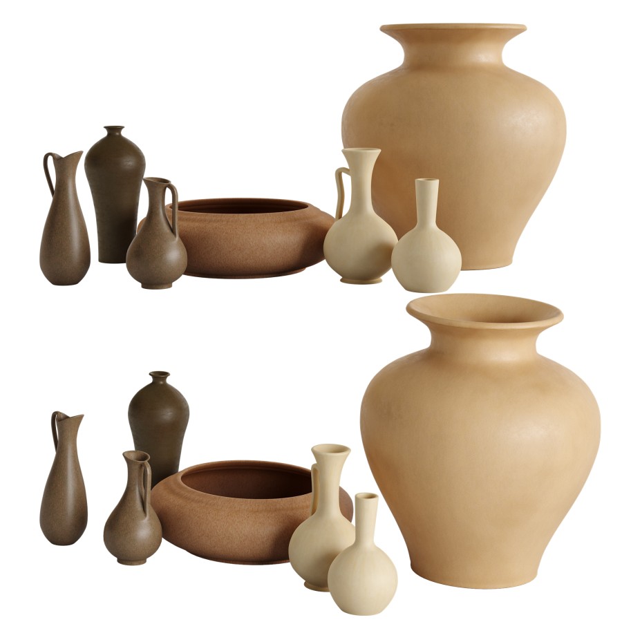 Colin King Ceramic Vases 3D Model for Corona | CGMood