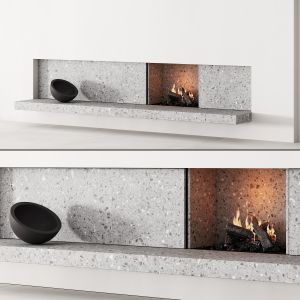 158 Fireplace Decorative Wall Kit Terrazzo Chimney