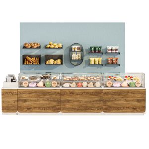 Large Display Case With Sweets, Desserts