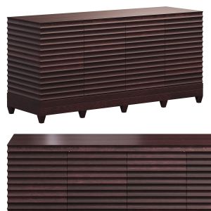 Fluted Low Cabinet By Italini