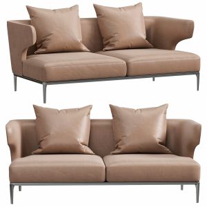 Erika Slim Leather Sofa By Hc28 Cosmo
