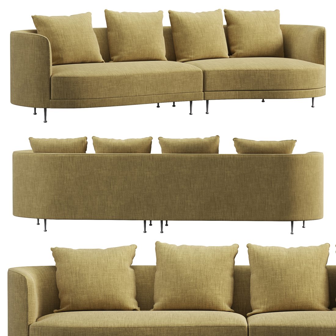 Young Sofa By Hc28 Cosmo - 3D Model for Corona