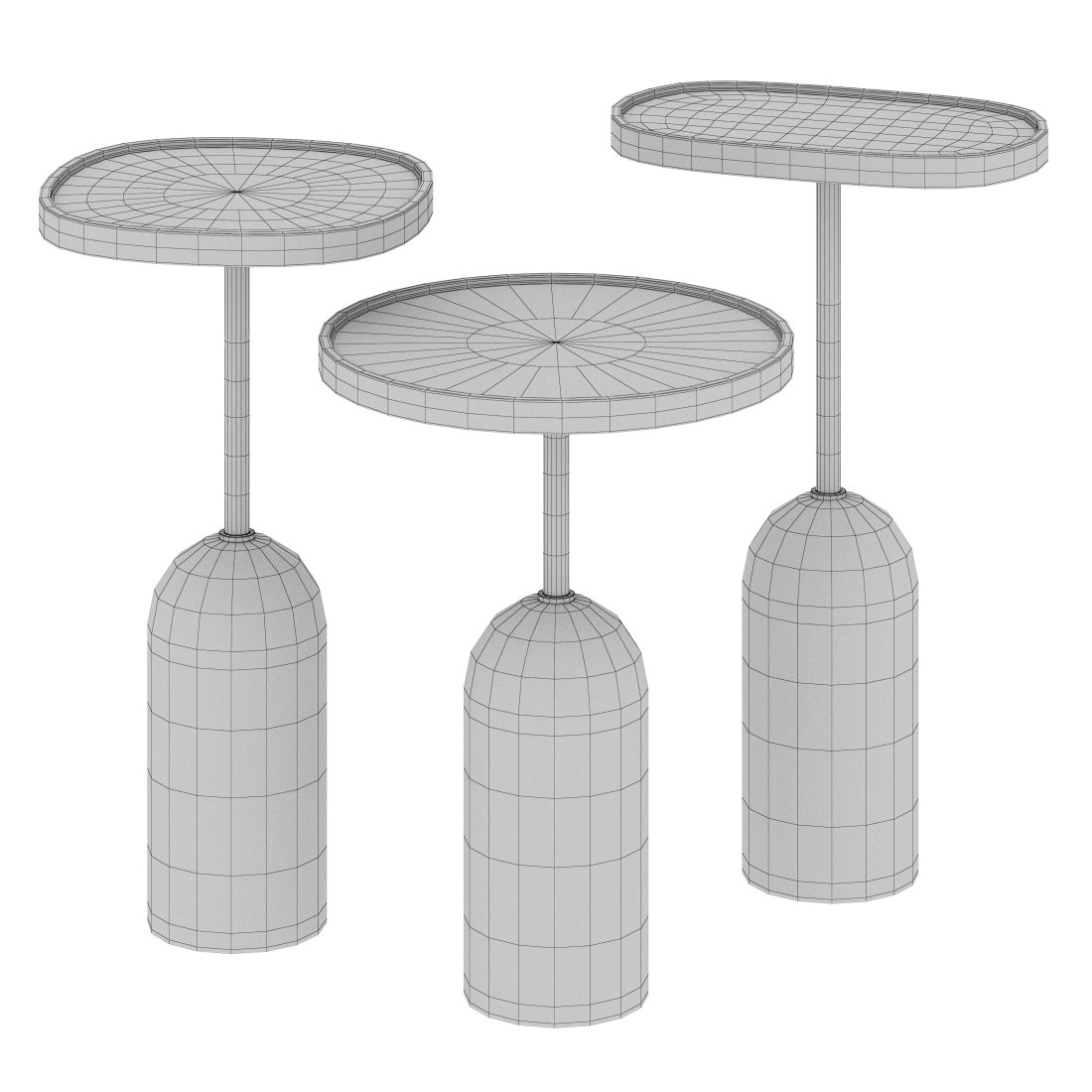 Walnut Ekero Side Table 3D Model for VRay, Corona | CGMood
