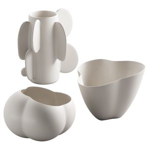 367 Decorative Vases And Pots 05 Deformed Folded