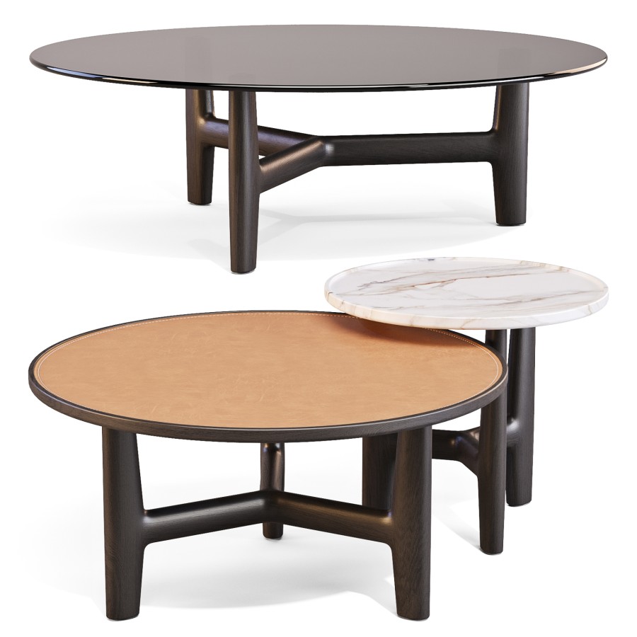 Porada: Tillow - Coffee And Side Tables Set 03 3D Model for Corona