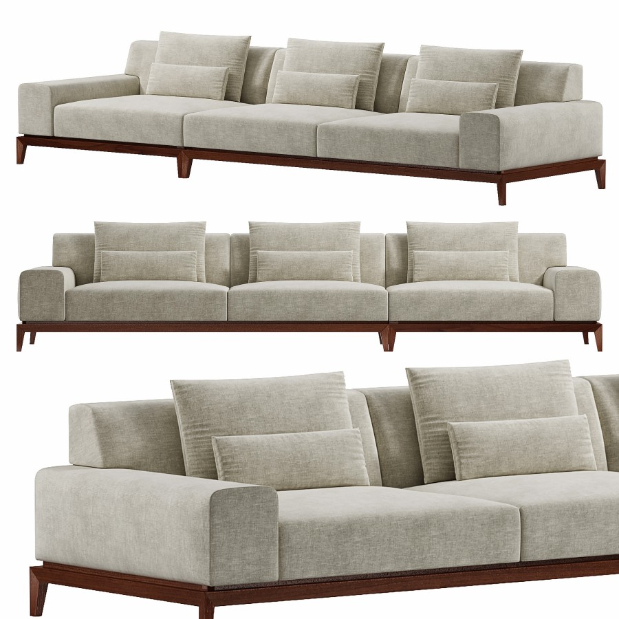 Teatro Sectional Sofa By Hc28 Cosmo 3D Model for Corona | CGMood