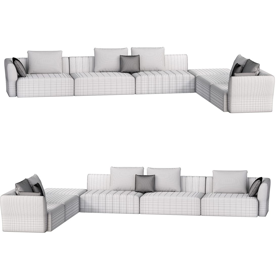 Pianpian Sofa Hc28 Cosmo - 3D Model for Corona
