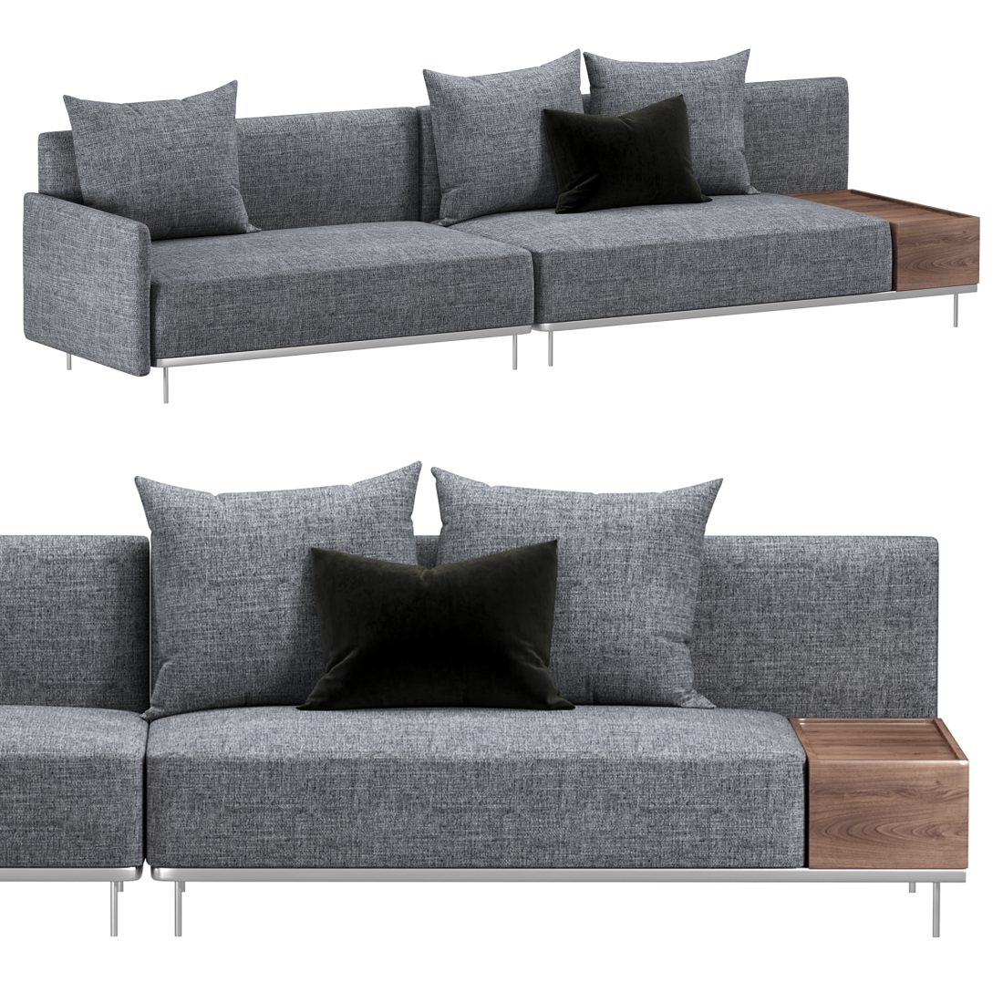 Quadra Sofa By Hc28 Cosmo 3D Model for Corona | CGMood