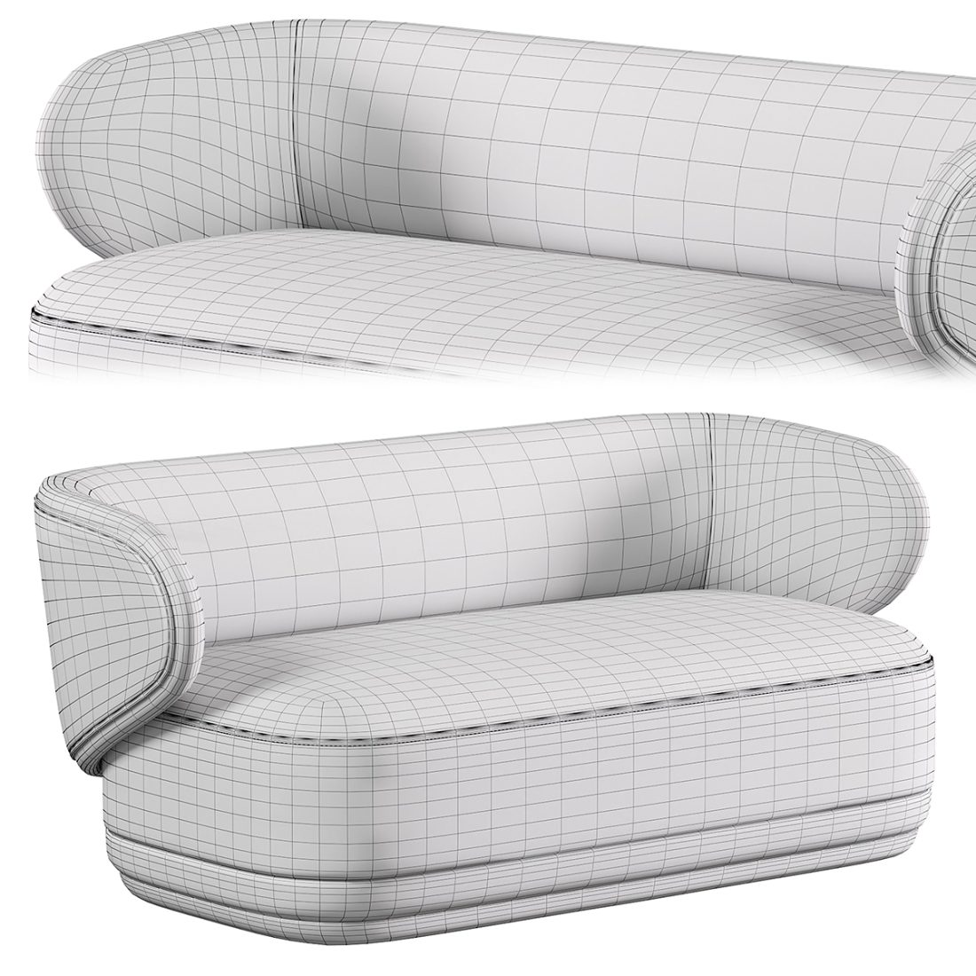 Hap Sofa By Hc28 Cosmo 3D Model for Corona | CGMood