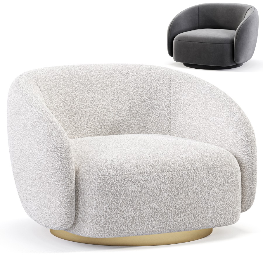 Swivel Chair Brice - 3D Model for Corona