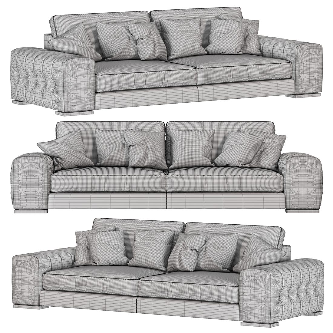 Lifetime Divan By Giorgiocollection - 3D Model for Corona