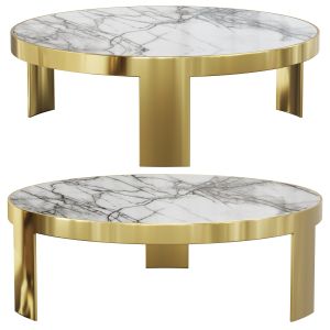 Infinity Round Metal Coffee Table By Girogiocollec