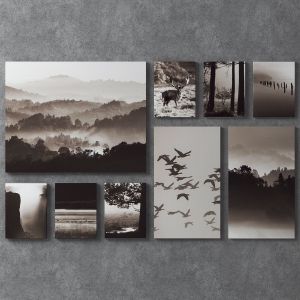 Pjatteryd Set Of Paintings Of 9 - Nature Ikea