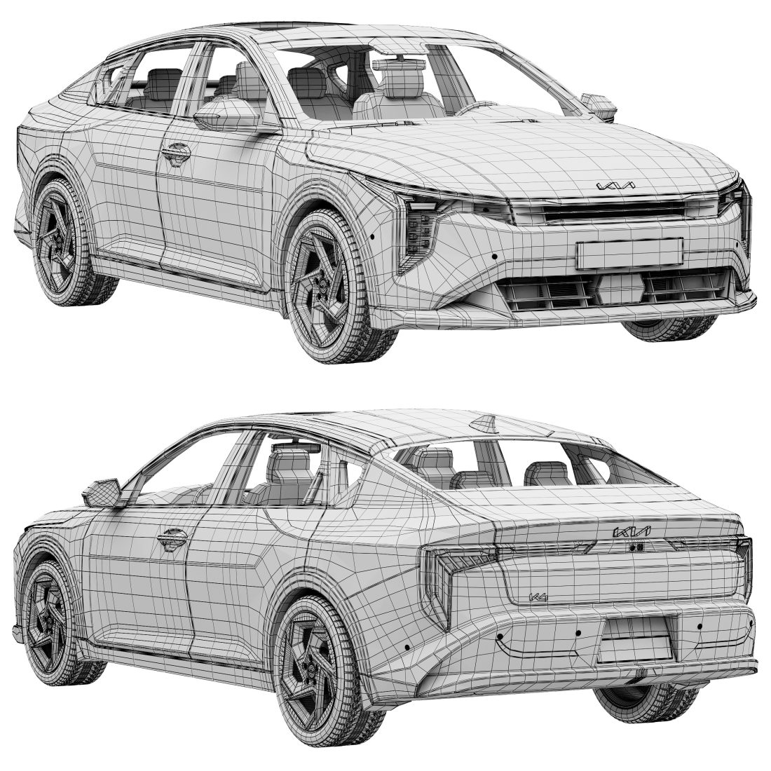 Kia K4 2025 - 3D Model for Corona