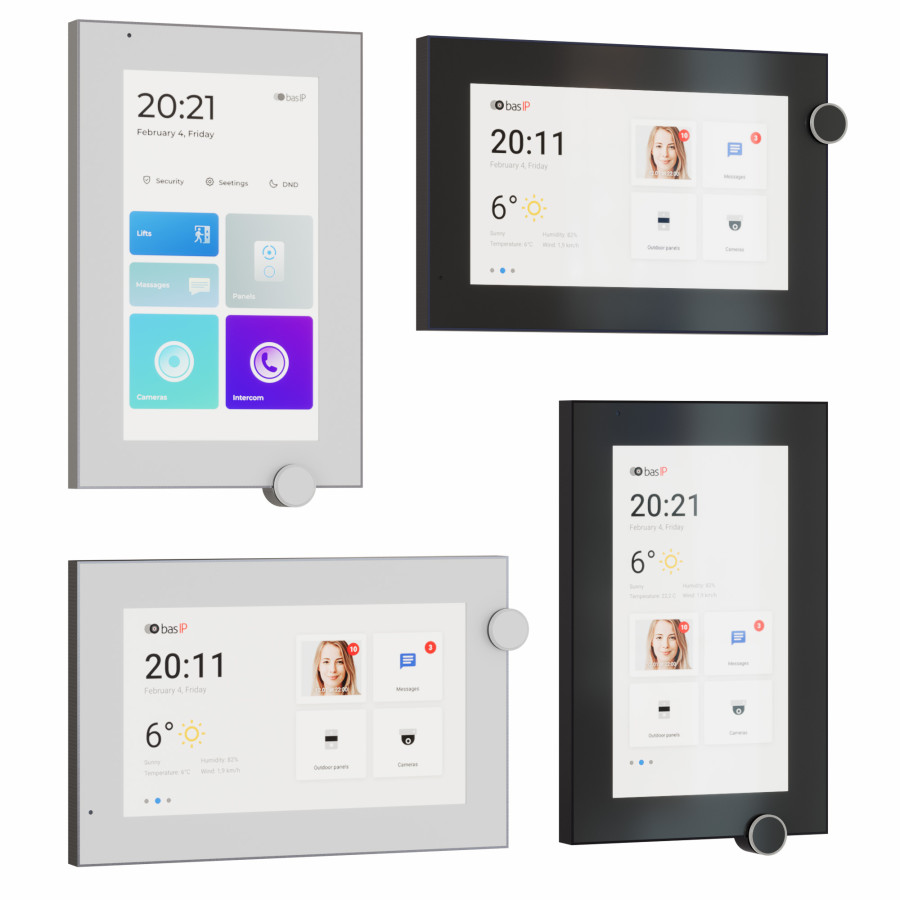 Intercom Bas Video Intercom AZ-07LL White/black From BAS-IP 3D Model for VRay ...